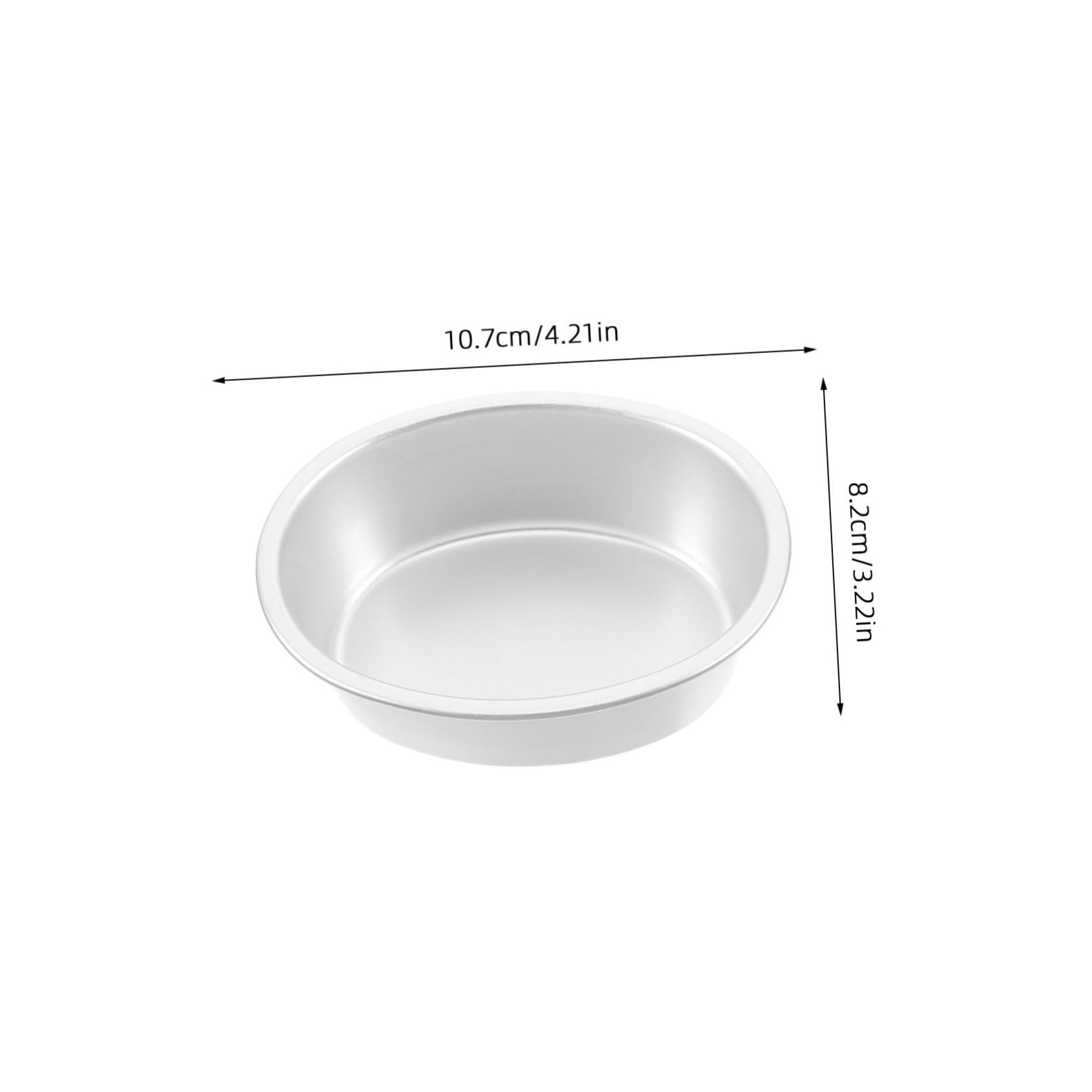 Cabilock 4Pcs Oval Cheesecake Pan Aluminum Alloy Baking Mold with Non Stick Surface for Effortless Cheesecakes for Birthdays and Anniversaries