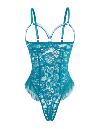 Image of Avidlove Women One Piece Lingerie Sexy Lace Babydoll Mini Bodysuit
