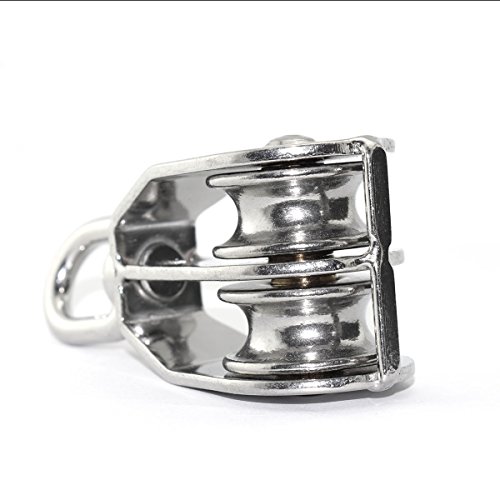 Lind Kitchen 1Pcs Lifting Double Pulley Stainless Steel Heavy Duty Double Wheel Swivel Lifting Rope Pulley Block M32 #TOP2