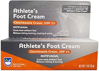 Rite Aid Clotrimazole Anti-fungal Cream, 1% - 1 oz | Treats Athlete's Foot | Jock Itch Cream | Ringworm Cream