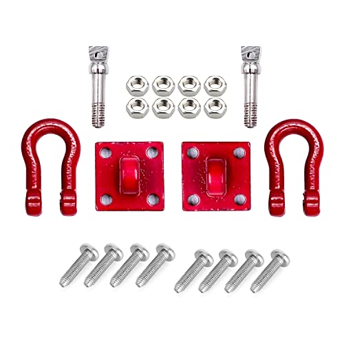 1-Pack Decoration Fire Extinguisher, Metal Chain and Winch Shackles for 1/10 RC Truck Car Rock Crawler Simulation Decoration Accessories HSP Traxxas Axial SCX10 CC01 Wraith
