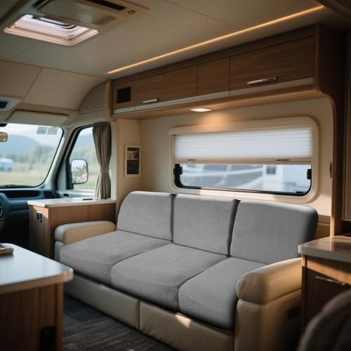 WEJOY Seat Cover Stretch for Caravan Non-slip RV Dinette Cushion Covers Couch Cushion Covers for Camper Sofa Bench WEJOY Seat Cover Stretch for Caravan Non-slip RV Dinette Cushion Covers Couch Cushion Covers for Camper Sofa Bench