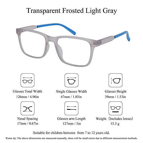 Image of SooGree Blue Light Blocking Glasses for Kids Boys Girls,Computer Screen Gaming TV Phone Glasses Anti Glare & Eye Strain