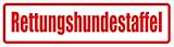 rettungshundestaffel Format: 30 x 8cm Kiwistar Magnetschild - Rettungshundestaffel - 30x8cm für KFZ und sonstige Metalloberflächen