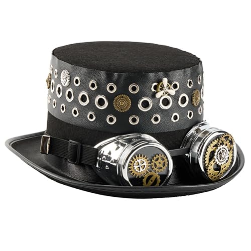 Chapeau haut-de-forme pour costume d'Halloween style industriel - 6