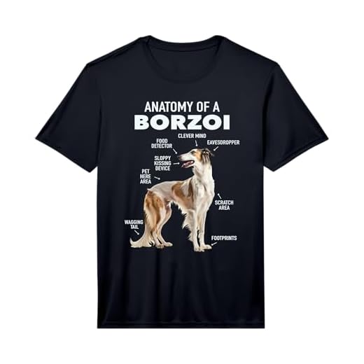 Mens Anatomy of A Borzoi Performance T-Shirt