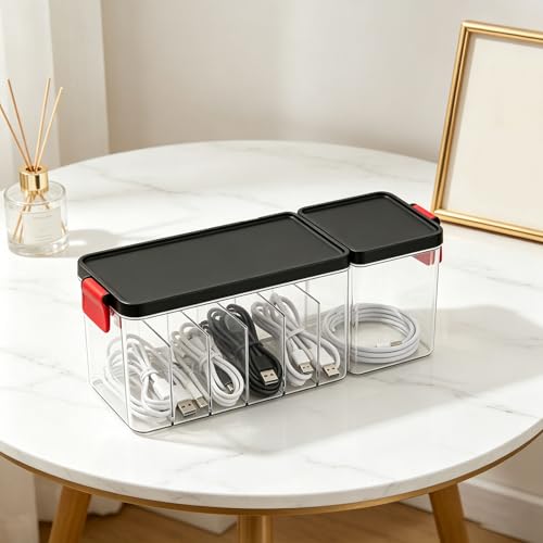 Organizador electrónico multiusos para ocultar cables y regletas Zerodis 7