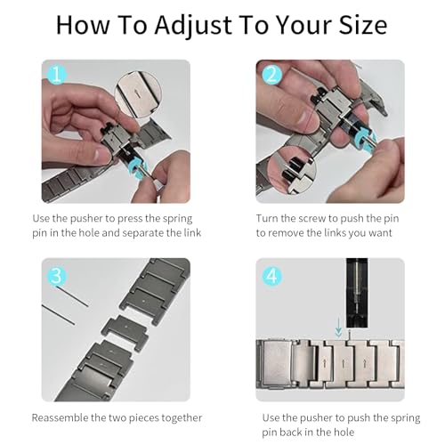 Bracelet Titane Apple Watch Ultra : Finis les Fermoirs Difficiles - 7