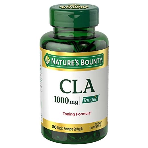 Nature's Bounty Tonalin Pills and Dietary Supplement, 1000mg, 50 Softgels