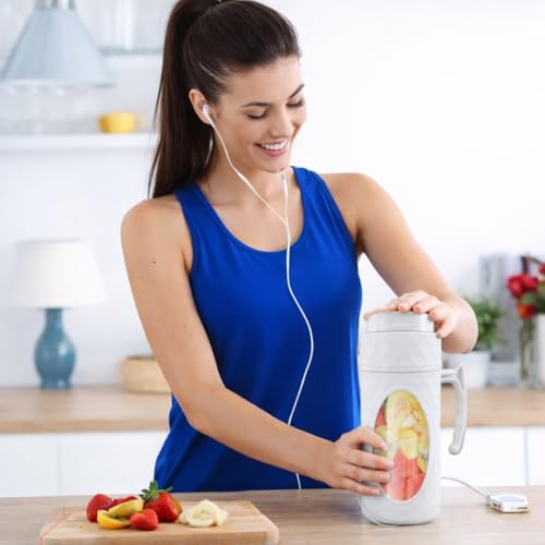 Image of Vankor USB Rechargeable Blenders for Smoothies and Juices, Juicer Mixer Grinder Mini Portable Juicer Blender, Portable Blender, Personal Size Mini Juice Mixer, Electric Fruit Juicer Machine