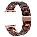 TRUMiRR Watchband Compatible for 38mm 40mm Apple Watch Women, TRUMiRR Fashion Resin Watchband Metal Stainless Steel Buckle Strap Bracelet for iWatch Apple Watch Series 5 4 3 2 1 All Models
