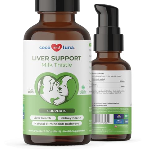 Image of Milk Thistle Liquid for Dogs - Liver, Kidney & Detox Support