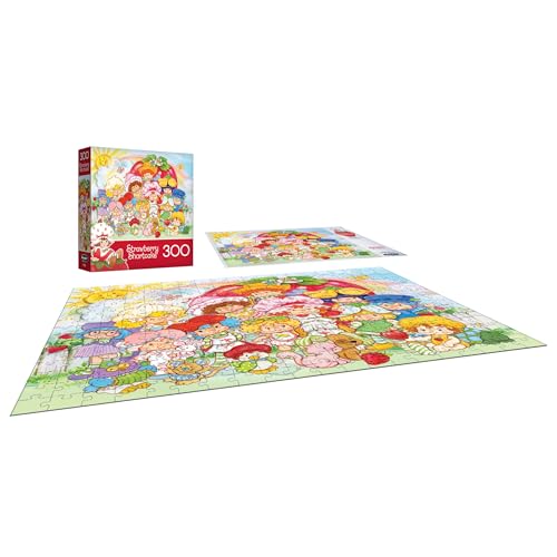 RoseArt - Strawberry Shortcake - Strawberry Shortcake and Friends - 300 Piece Jigsaw Puzzle for Adults by RoseArt - Used condition - Image 3