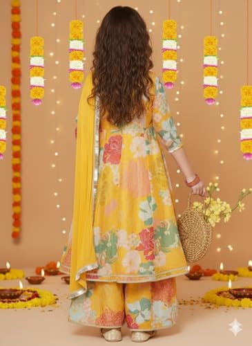 Naixa yellow rayon dress – image 5