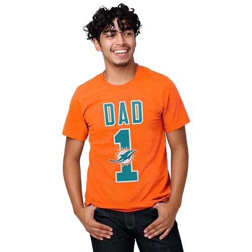 Image of FOCO NFL Mens NFL Team Logo Tee Shirt #1 Dad T-Shirt