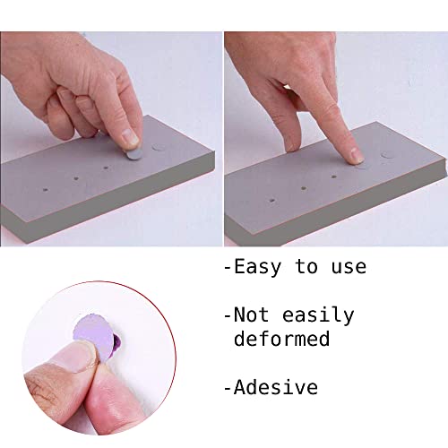 Round Stickers for Holes Furniture, Floors, Cabinets, Desk - Coloured Screws Covers - Pack of 20 - Black, White, 20 Pezzi - Image 4