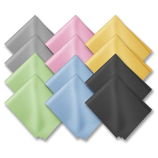Glasses Cleaning Cloths(12 pcs),Microfiber Eyeglass Cleaner Cloth, Lens Wipes Cloth for Cleaning Eyeglasses, Cell Phones, Screens, Lenses, Electronics and All Delicate Surface