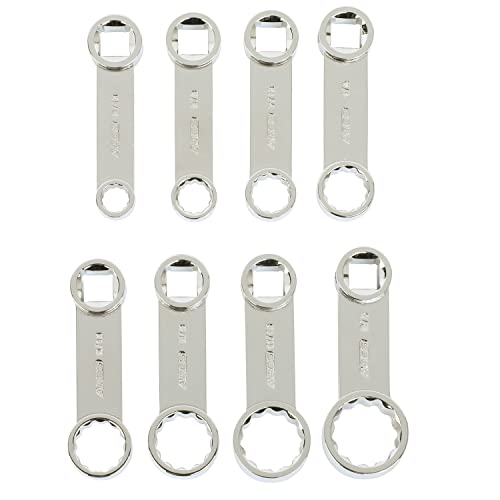 Ares 43035 – 8-Piece Sae 12-Point Box End Torque Adapter Extension Set – 3/8-Inch Drive - 2-Inch Extensions For Torquing In Hard To Reach Places – Chrome Vanadium Steel Construction – Eva Foam Tray #TOP7