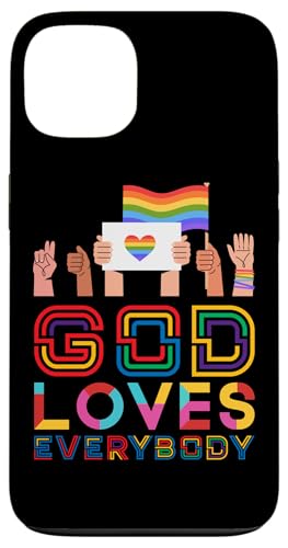 God Loves Everybody Gay Christian ���C���{�[�~�[�� �X�}�z�P�[�X iPhone 13 �p