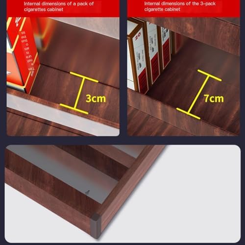 Mobile Free Standing Cigarette Display Rack | Aluminum Alloy Storage Organizer for Supermarket Checkout | Versatile Counter Cabinet Holder for Retail Use