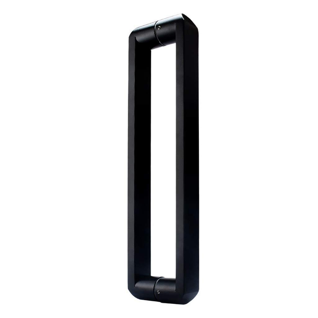 Poignée push-pull porte simple verre douche noire longueur 480mm