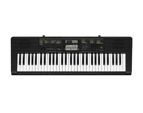 Image of Casio Inc. CTK2400 PPK 61-Key Premium Portable Keyboard Package with Samson HP30 Headphones, Stand and Power Supply