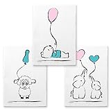 Diseño: oveja, elefante, osito de peluche.