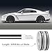 Spurtar Car Pinstripe Tape, 2 Rolls x 32Ft Pinstriping Automotive Tape Racing Stripes, Black Vinyl Pinstripe Decals for Car, Motorcycle and Boat DIY Stickers,1/5” Stripe+ 1/10