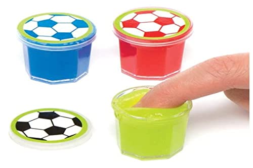 Baker Ross Pâte à prout Ballon de Foot (Lot de 6) - Jouets parfaits pour les pochettes-surprises des enfants