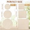 32 Pieces Unfinished Blank Wood Circles Squares for Crafts 3 Sizes Christmas Natural Wood Cutouts Tiles Round DIY Blank Discs for Tree Hanging Decor #2