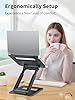 tounee Laptop Stand for Desk Adjustable Height, Telescopic Computer Stand with Pull Out Design Ergonomic Laptop Riser Fits All Laptops 10-17"-Gray #5