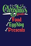 Photo Gallery christmas goals food eggnog presents: blank lined journal Photo Gallery christmas goals food eggnog presents: blank lined journal