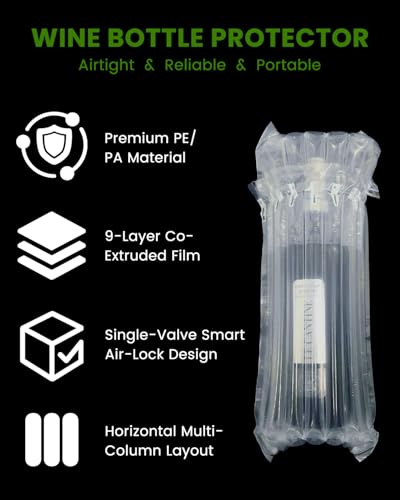 MONKKINO 10pcs Inflatable Wine Bags