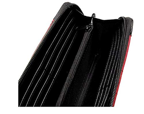 Dead-Pool Metal Badge Zip Around Hand Purse Clutch Wallet2