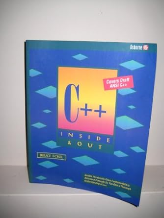 C++ Inside and Out : Eckel, Bruce: Amazon.in: Books