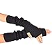 NOVAWO Wool Blend Warm Arm Warmers Super Soft Long Fingerless Gloves for Women