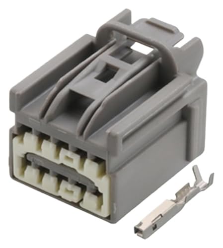YFGHJ 1/5/10 Sets 10 Pin 7282-6455-40 7283-6455-40 Car Rearview Mirror Cable Male Female Grey Connector Compatible DJ7106K-1.5-11(10p, Sets)(10p female,1 set)