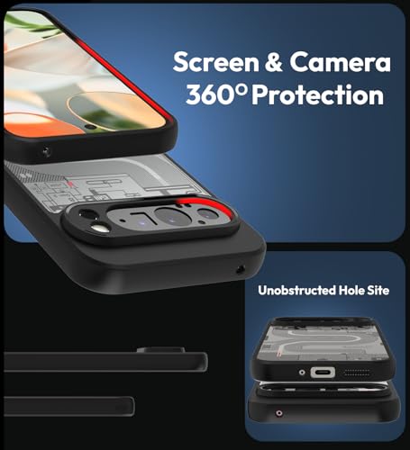 Image of KAPAVER Hybrid Shock Proof Series Back Cover Case Compatible with Google Pixel 9 Pro XL (PC+TPU) (Cyber-i-Black)
