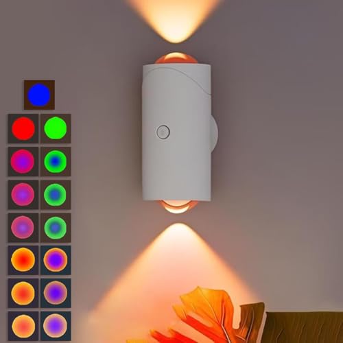 Image of LED Motion Sensor Night Light,13 Colors to Adjust The Atmosphere Night Light with 1500mAH Battery,Corridor, Bedroom, Staircase, Courtyard.
