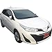 Window Visor Compatible with 2012-2018 Toyota Yaris, Slim Style Dark Smoke Tint Acrylic Shade Rain Sun Guard Wind Vent Air Deflector by IKON MOTORSPORTS, 2013 2014 2015 2016 2017