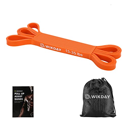 Wikday Resistance Bands, Pull Up Bands, Workout Bands For Exercise, Thick Heavy Resistance Bands, Elastic Bands For Body Stretching, Crossfit Training At Home/Gym For Men & Women #TOP4