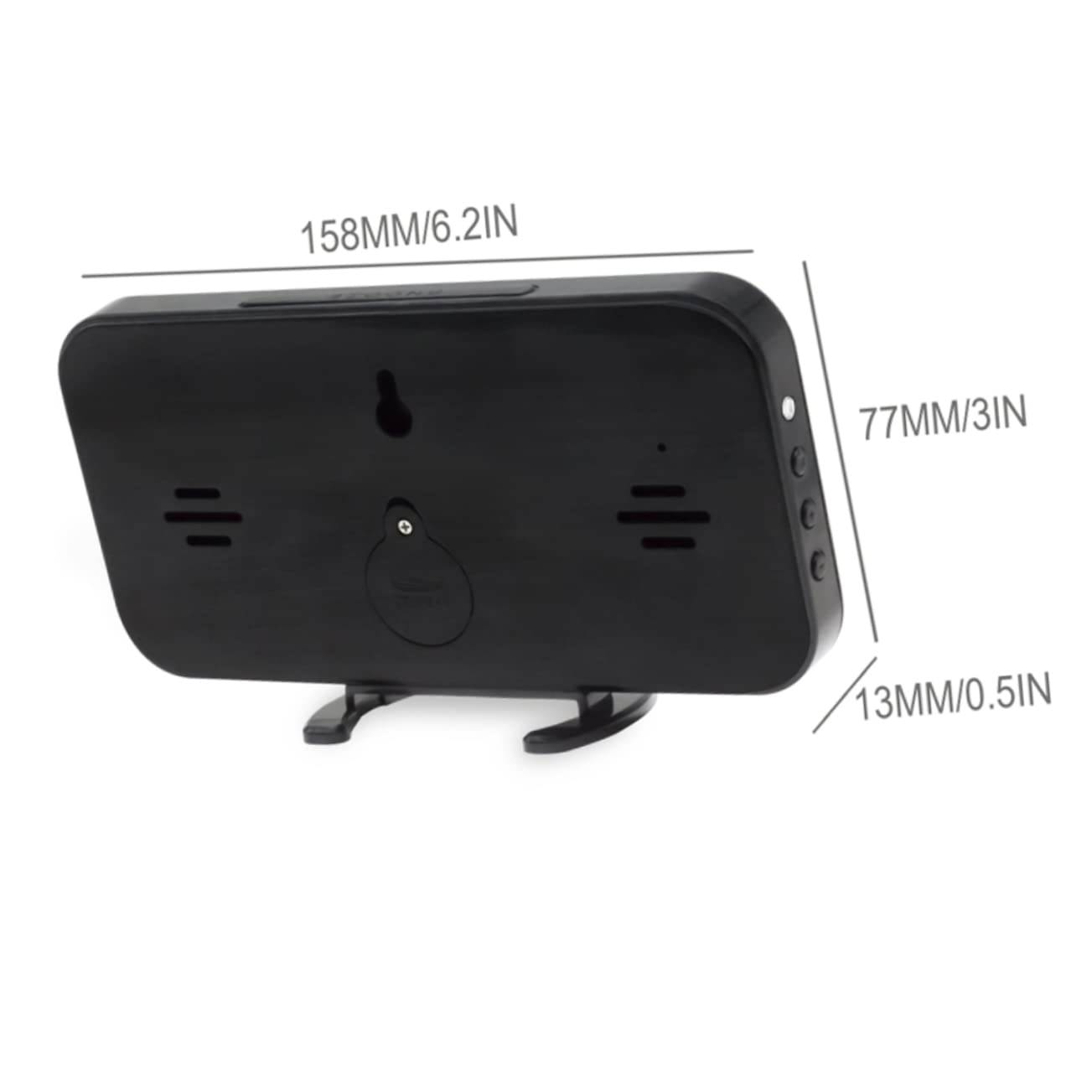 MAGICLULU Sveglia Digitale con Display LED e Luminoso Funzione Snooze e Dimmer Regolabile Due Porte USB per Caricare Dispositivi per Camera da Letto e Scrivania Stili multipli