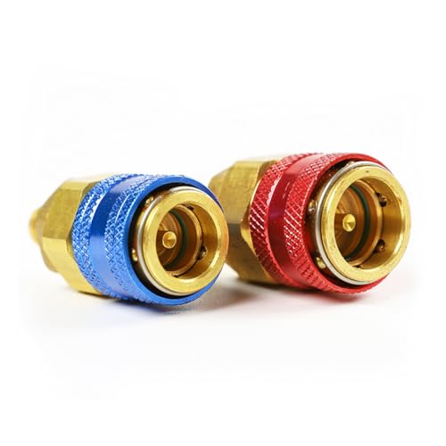 Adaptadores R134a para AC con conector SAE macho de 1/4" miniatura 3