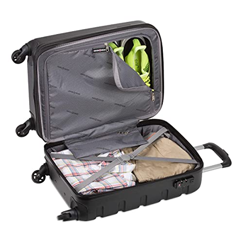 Swissgear 7366 Hardside Expandable Luggage With Spinner Wheels (Carry-On, Black) #TOP6