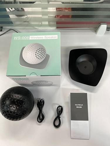 Haut-Parleur Portable Filaire pour Cinéma Maison et Décoration de Salon en Forme de Golf Blanche