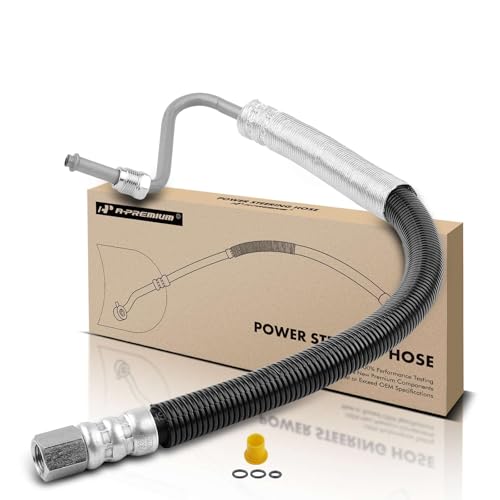 A-Premium Power Steering Pressure Hose Line Assembly Compatible with Chevrolet Cavalier & Pontiac Sunfire, 2002 2003 2004 2005, 2.2L 2.4L, with O-ring, To Rack