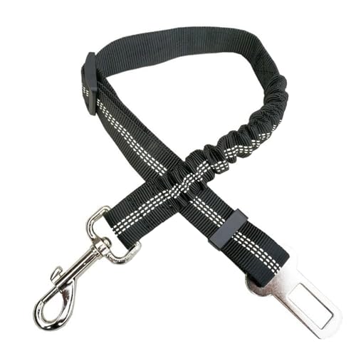 1 correa para perro, cinturón de seguridad para coche, arnés para perros, accesorios de viaje para mascotas, cinturón de seguridad para coche, correa para perros (negro)