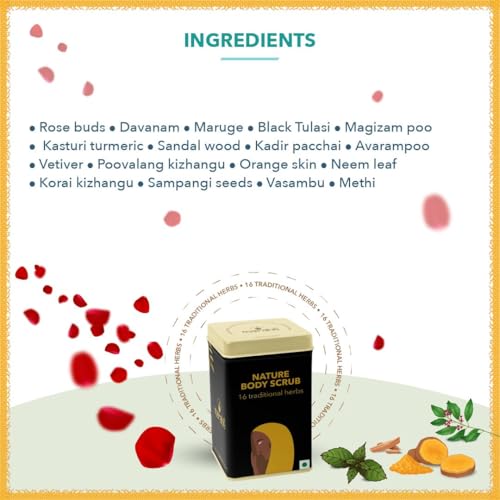 Body-Scrub--Exfoliating-Revitalizing-Formula-with-16-Traditional-Herbs-for-Soft-Renewed-Skin-Perfect-Radiant-Skin-Floral-Fragrance-Scrub-and-Wash-Pefect-Gift-for-Bride