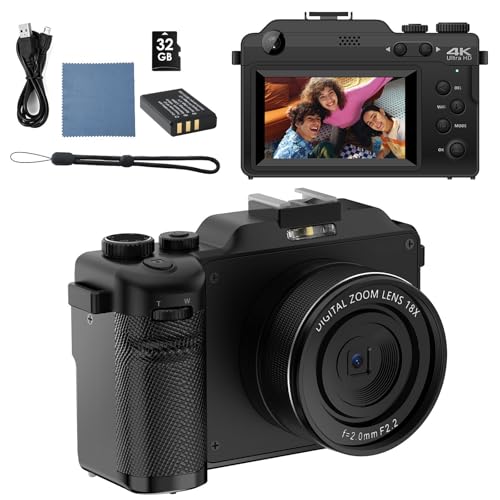 Cámara digital 5k 64mp con wifi