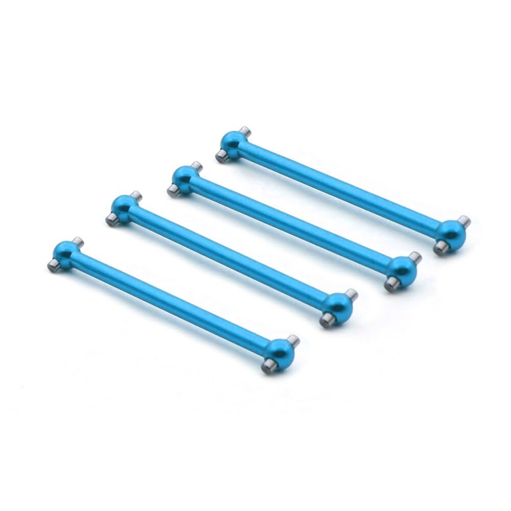 HLSONHENGM 4Pcs RC Car Front and Rear Metal Dog Bone for WLtoys A979 A959-07 A949 A959 A969 K929 for Himoto E18 for Spino HSP 1:18 RC Car Parts(Blue)